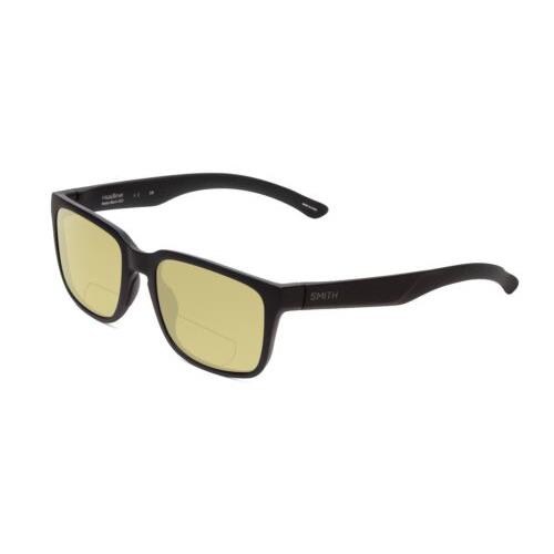 Smith Optic Headliner Designer Polarize Bi-focal Sunglasses Black 55mm 41 Option Yellow