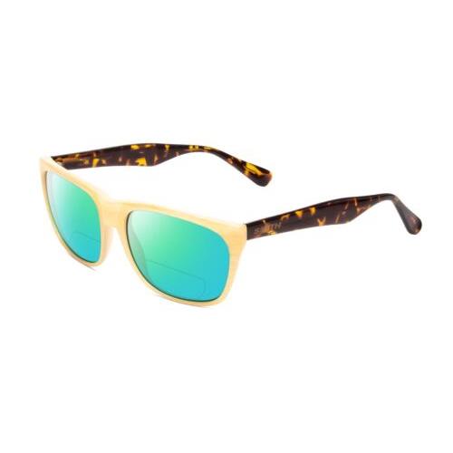 Smith Optic Tioga Polarized Bifocal Sunglasses in Horn Ivory Tortoise Brown 58mm Green Mirror
