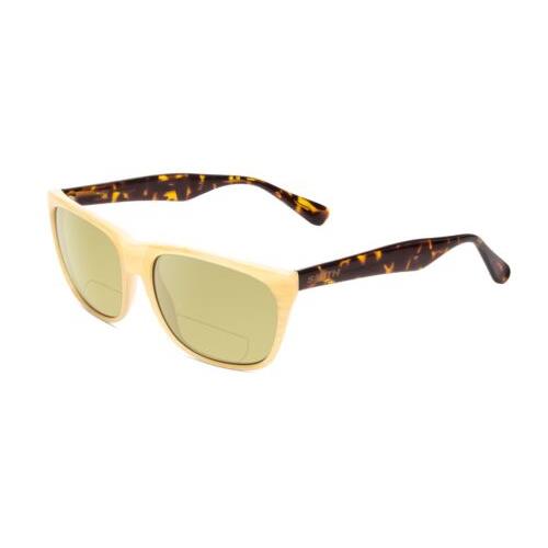 Smith Optic Tioga Polarized Bifocal Sunglasses in Horn Ivory Tortoise Brown 58mm Yellow