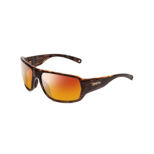 Smith Optics Castaway Unisex Wrap Polarized Sunglasses Tortoise Havana Gold 63mm Red Mirror Polar