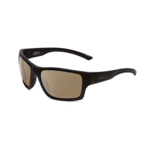 Smith Optic Outback Unisex Square Designer Polarized Sunglasses Matte Black 59mm