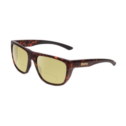 Smith Optic Barra Unisex Polarized Bifocal Sunglasses Tortoise Gold Havana 59mm - Frame: Multicolor, Lens: Yellow