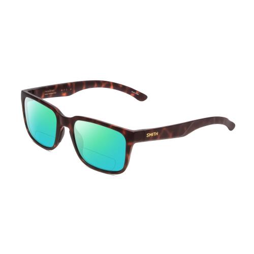 Smith Optic Headliner Unisex Polarized Bifocal Sunglasses in Tortoise Gold 55mm Green Mirror