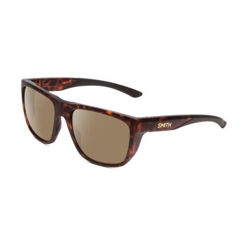 Smith Optic Barra Unisex Polarized Sunglasses in Matte Tortoise Havana Gold 59mm Amber Brown Polar