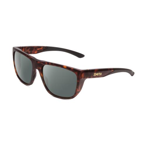 Smith Optic Barra Unisex Polarized Sunglasses in Matte Tortoise Havana Gold 59mm Smoke Grey Polar