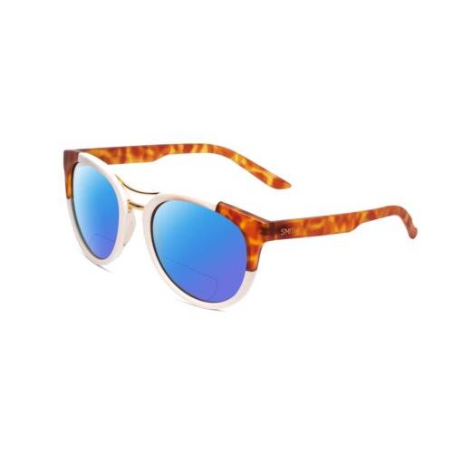Smith Optics Bridgetown Womens Polarized Bifocal Sunglasses White Tortoise 54 mm Blue Mirror