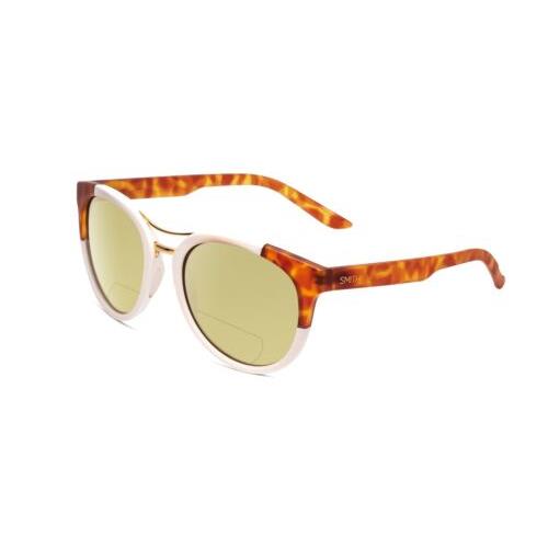 Smith Optics Bridgetown Womens Polarized Bifocal Sunglasses White Tortoise 54 mm Yellow