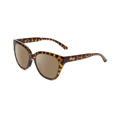 Smith Optic Era Cateye Polarized Sunglasses in Vintage Tortoise Havana Gold 55mm Amber Brown Polar