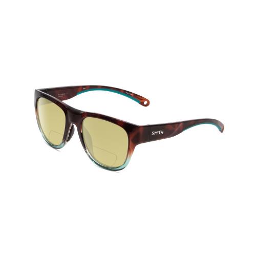 Smith Optic Rockaway Women Polarized Bi-focal Sunglasses Tortoise 52mm 41 Option Yellow