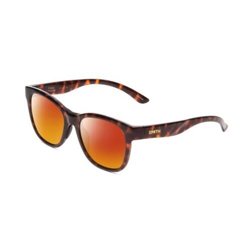 Smith Optic Caper Cateye Designer Polarized Sunglasses Tortoise Havana Gold 53mm Red Mirror Polar
