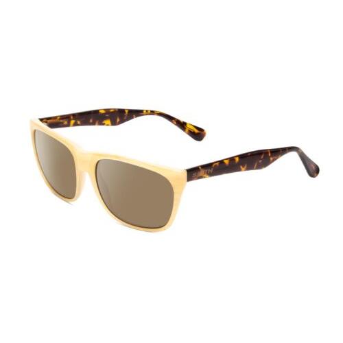 Smith Optics Tioga Unisex Polarized Sunglasses in Horn Ivory Tortoise Brown 58mm Amber Brown Polar