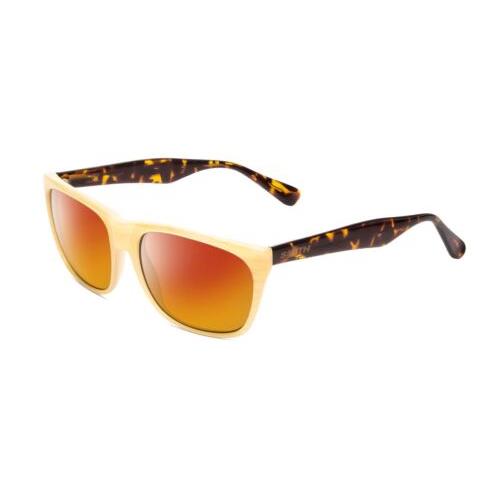 Smith Optics Tioga Unisex Polarized Sunglasses in Horn Ivory Tortoise Brown 58mm Red Mirror Polar