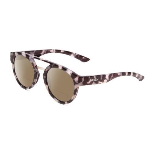 Smith Optics Range Womens Polarized Bifocal Sunglasses Grey Tortoise Havana 50mm Brown