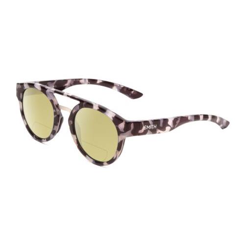 Smith Optics Range Womens Polarized Bifocal Sunglasses Grey Tortoise Havana 50mm Yellow
