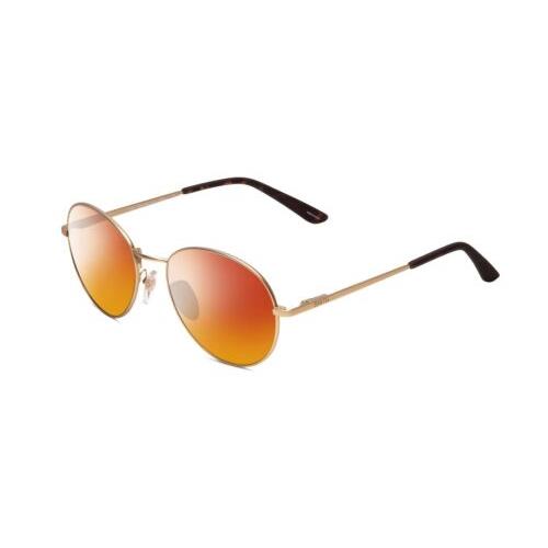 Smith Optics Prep Unisex Round Designer Polarized Sunglasses Gold 53mm 4 Options Red Mirror Polar