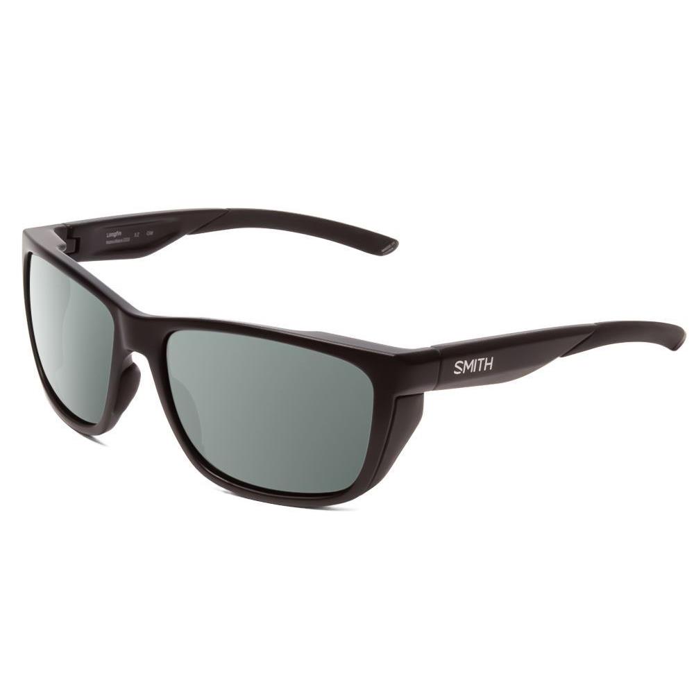 Smith Optics Longfin Wrap Designer Polarized Sunglasses in Black 59 mm 4 Options Smoke Grey Polar