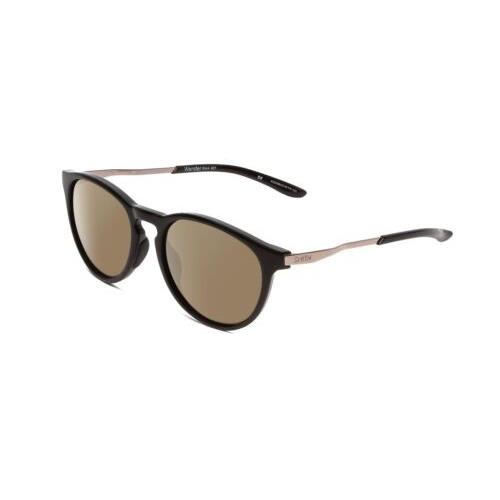 Smith Optics Wander Unisex Round Polarized Sunglasses Gloss Black 55mm 4 Options Amber Brown Polar