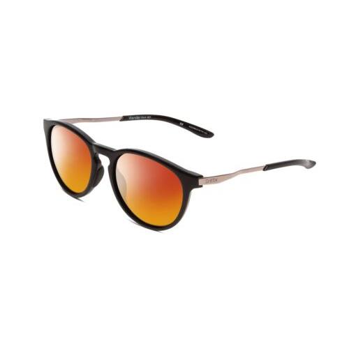 Smith Optics Wander Unisex Round Polarized Sunglasses Gloss Black 55mm 4 Options Red Mirror Polar