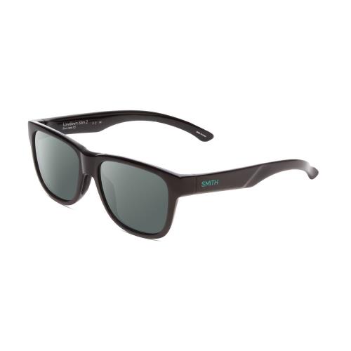 Smith Optics Lowdown Slim 2 Unisex Polarized Sunglasses in Black Jade Green 53mm Smoke Grey Polar