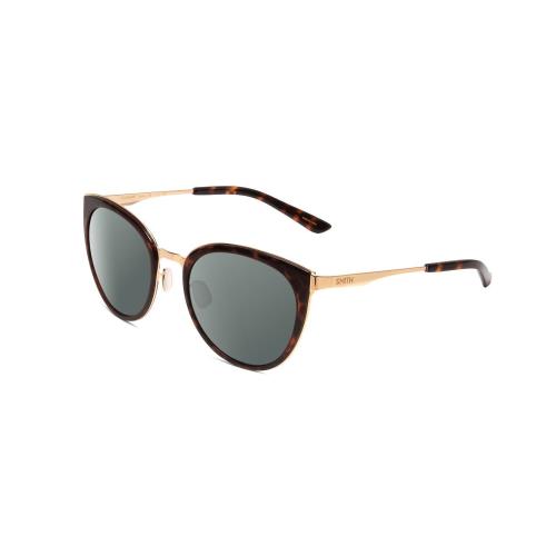 Smith Optics Somerset Ladies Cateye Polarized Sunglass Tortoise Havana Gold 53mm Smoke Grey Polar