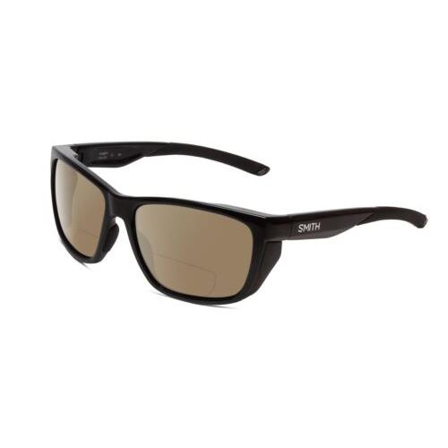 Smith Optics Longfin Unisex Designer Polarized Bifocal Sunglasses in Black 59mm Brown