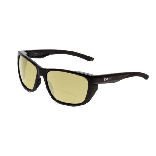Smith Optics Longfin Unisex Designer Polarized Bifocal Sunglasses in Black 59mm Yellow