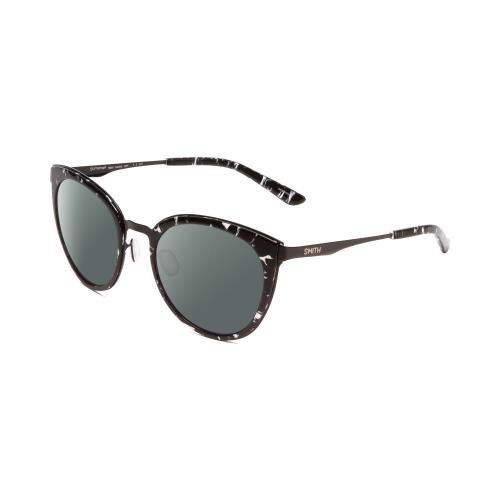 Smith Optics Somerset Women Cateye Polarized Sunglass Black Marble Tortoise 53mm Smoke Grey Polar