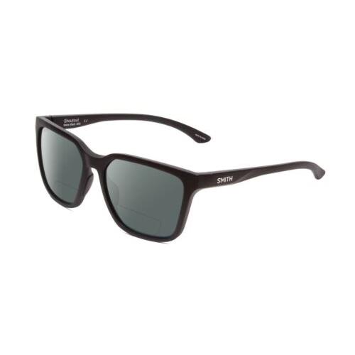 Smith Optics Shoutout Retro Designer Polarized Bifocal Sunglasses in Black 57mm