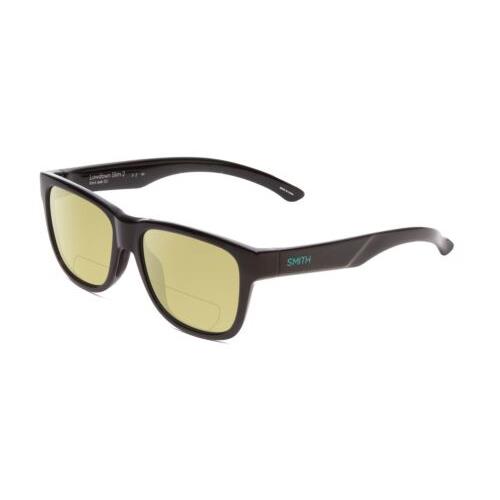 Smith Optics Lowdown Slim 2 Polarized Bifocal Sunglasses Black Jade Green 53 mm Yellow