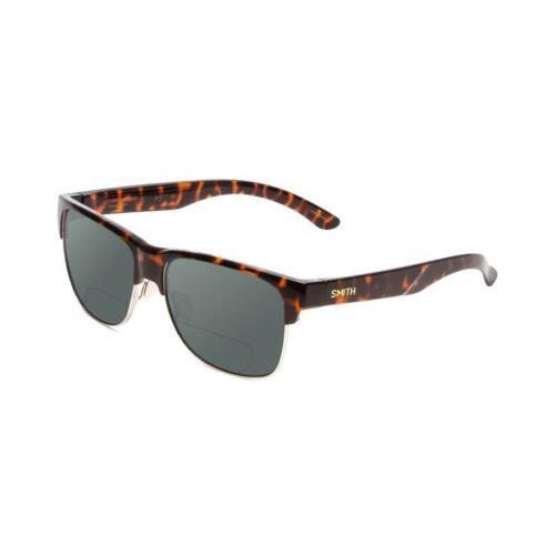 Smith Optics Lowdown Split Polarized Bifocal Sunglasses in Tortoise Havana 56mm Grey