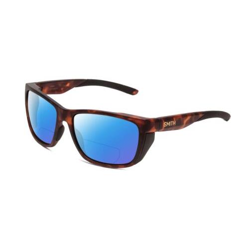 Smith Optics Longfin Polarized Bi-focal Sunglasses in Tortoise Havana Gold 59mm Blue Mirror