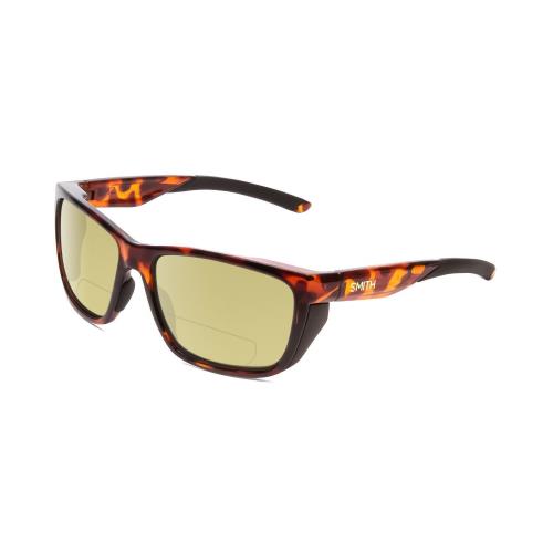 Smith Optics Longfin Polarized Bifocal Sunglasses in Tortoise Havana Gold 59 mm Yellow