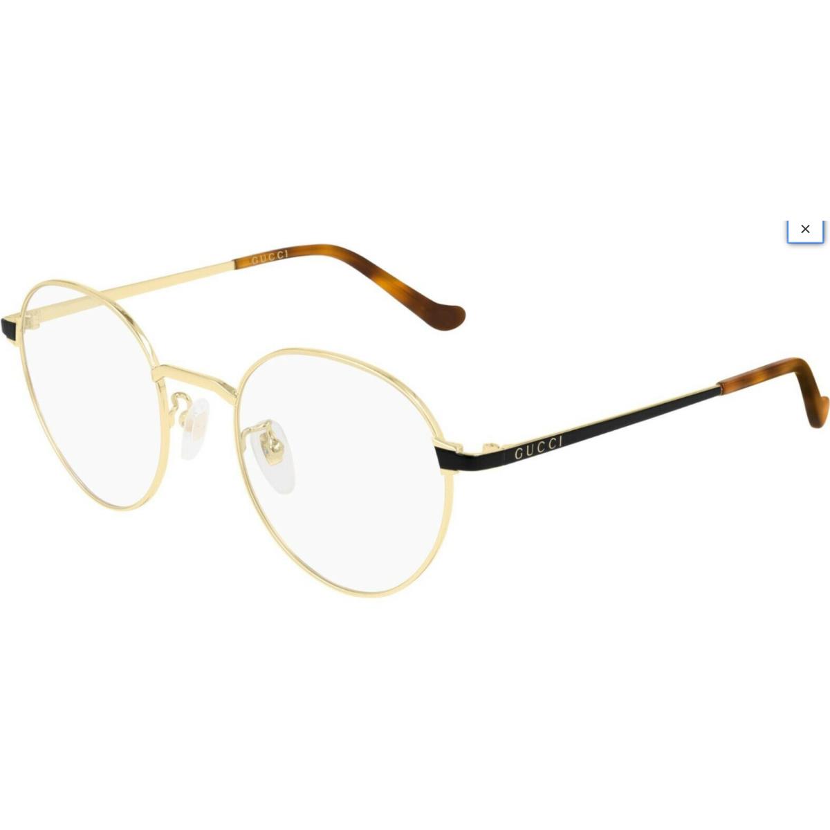 Gucci GG 0581O 005 Round Oval Gold Unisex 50 mm Eyeglasses