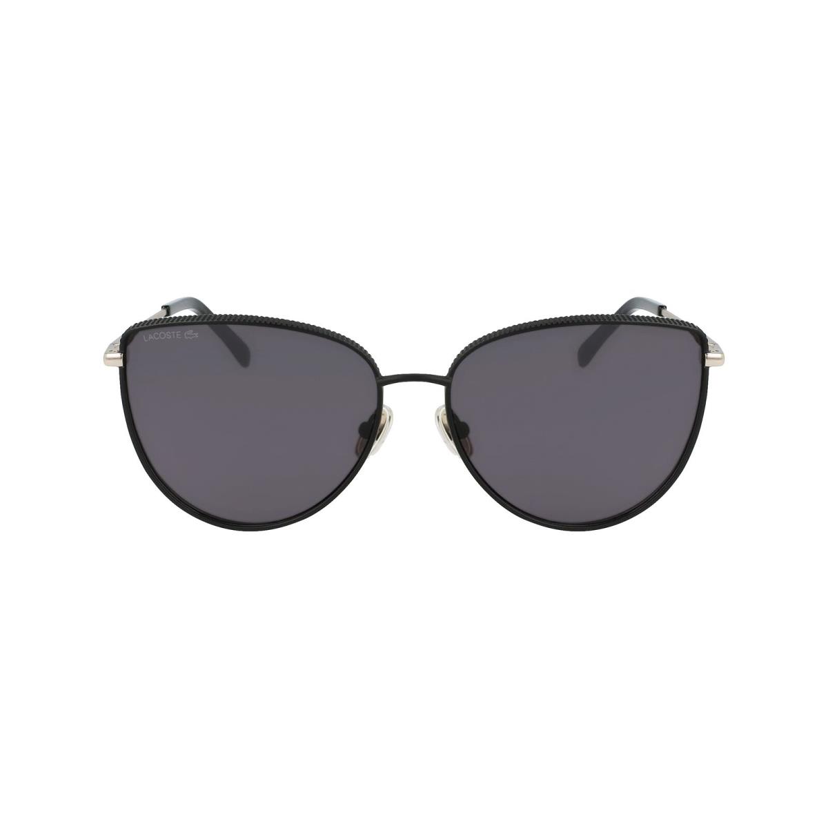 Lacoste L230S 001 Matte Black Sunglasses with Grey Lenses