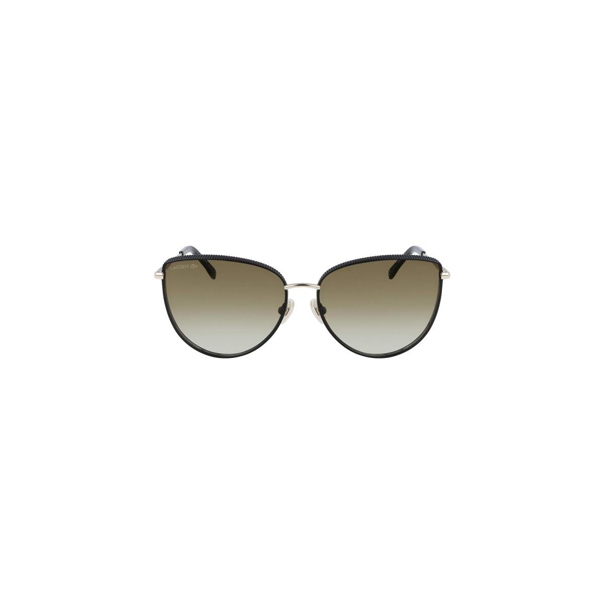 Lacoste L230S 002 Matte Onyx Sunglasses with Brown Gradient Lenses