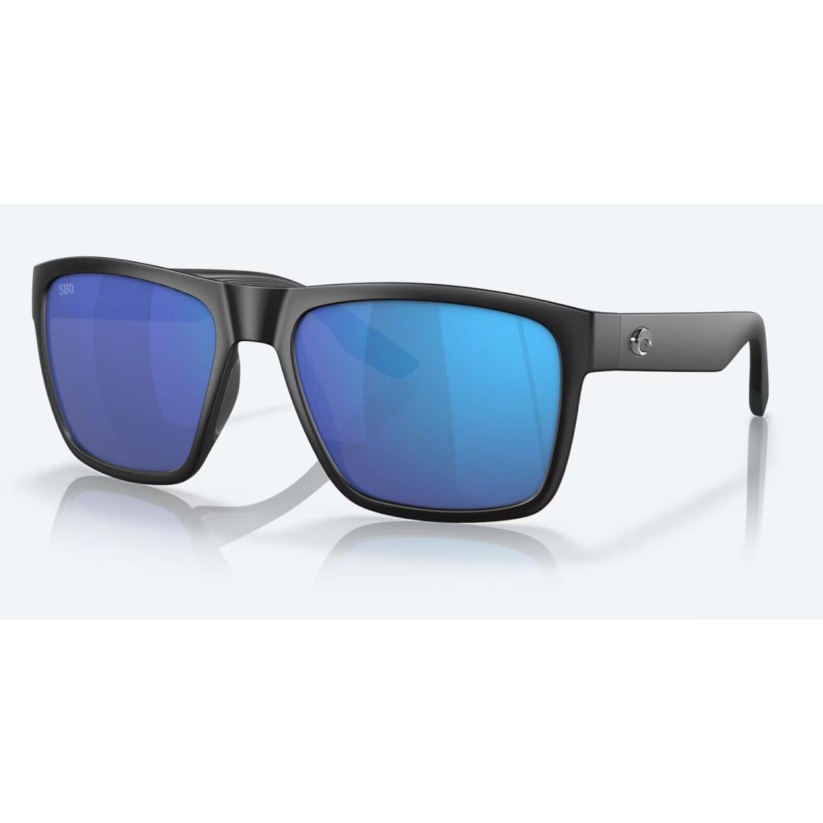 Costa Del Mar Paunch XL Matte Black / Blue Mirror Polarized Glass 580G