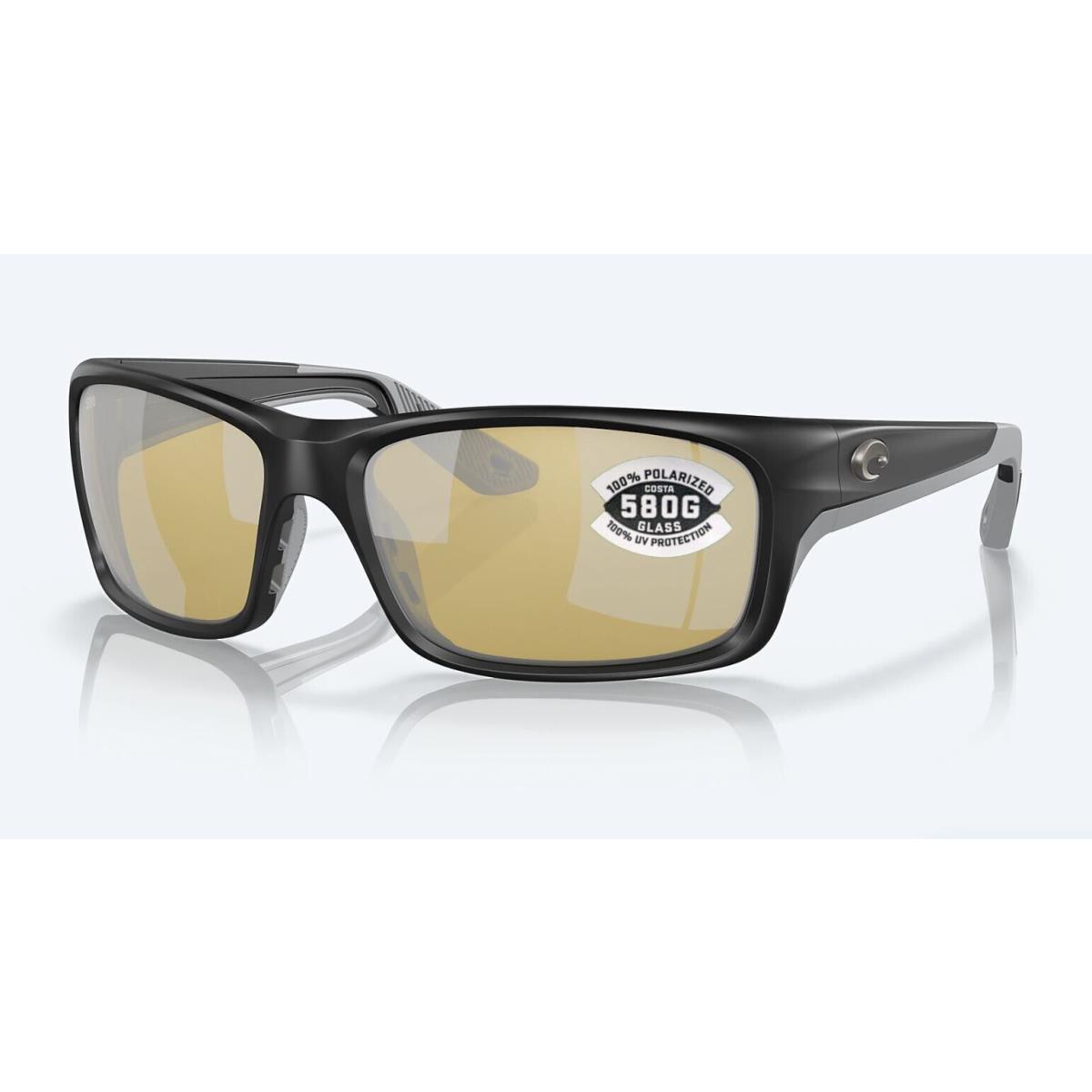 Costa Del Mar Jose Pro Black Sunrise Silver Mirror Polarized Glass 580G