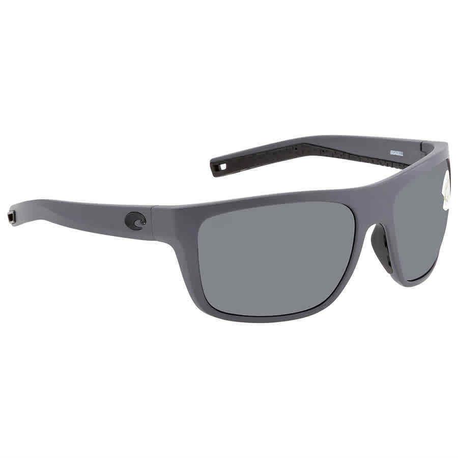 Costa Del Mar Broadbill Gray Polarized Polycarbonate Men`s Sunglasses Brb 98 Ogp
