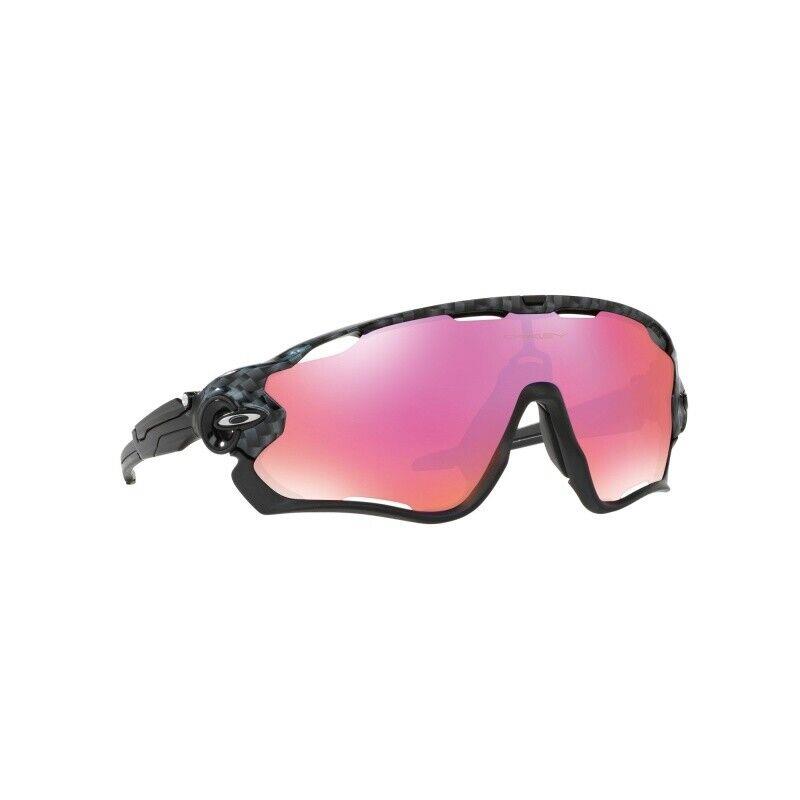 Oakley Sunglasses Jawbreaker Carbon Fiber Prizm Trail OO9290-25 31 - Black Frame, Pink Lens