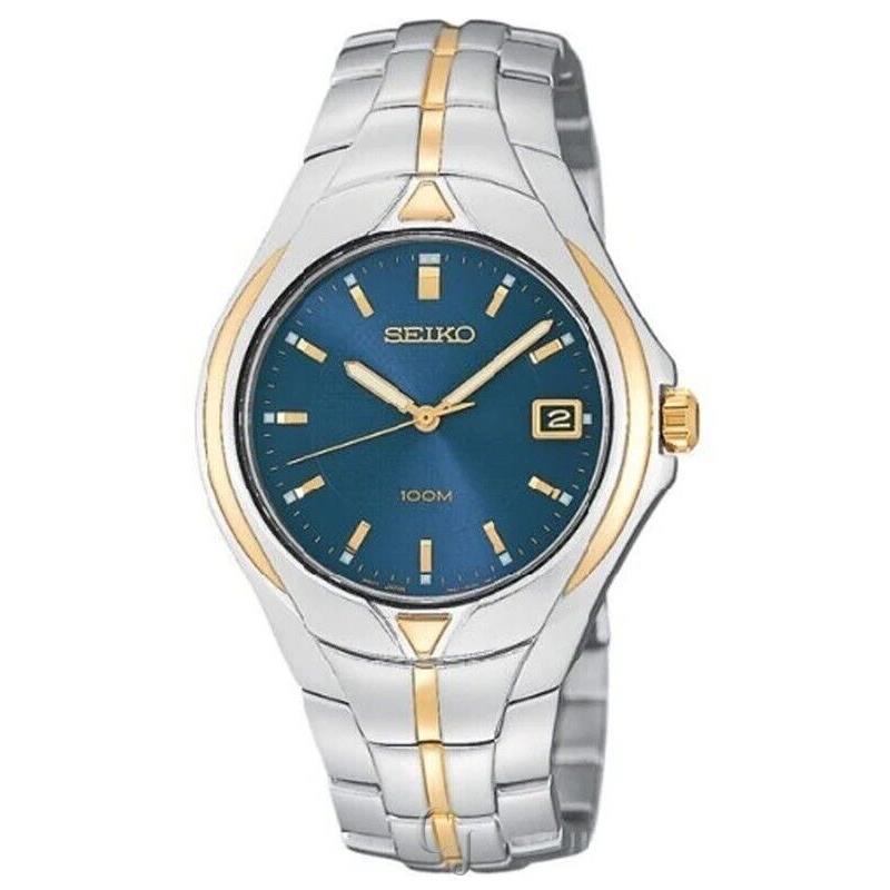 Seiko Two-tone Stainless Steel Blue Dial Watch SGE798