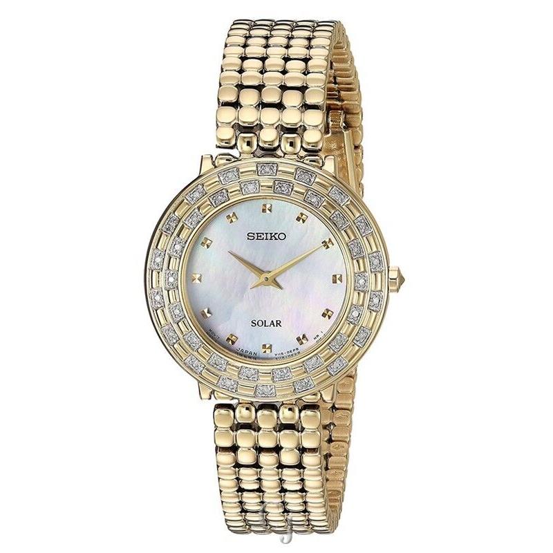 Seiko Tressia Mop Dial Woman S Watch SUP374