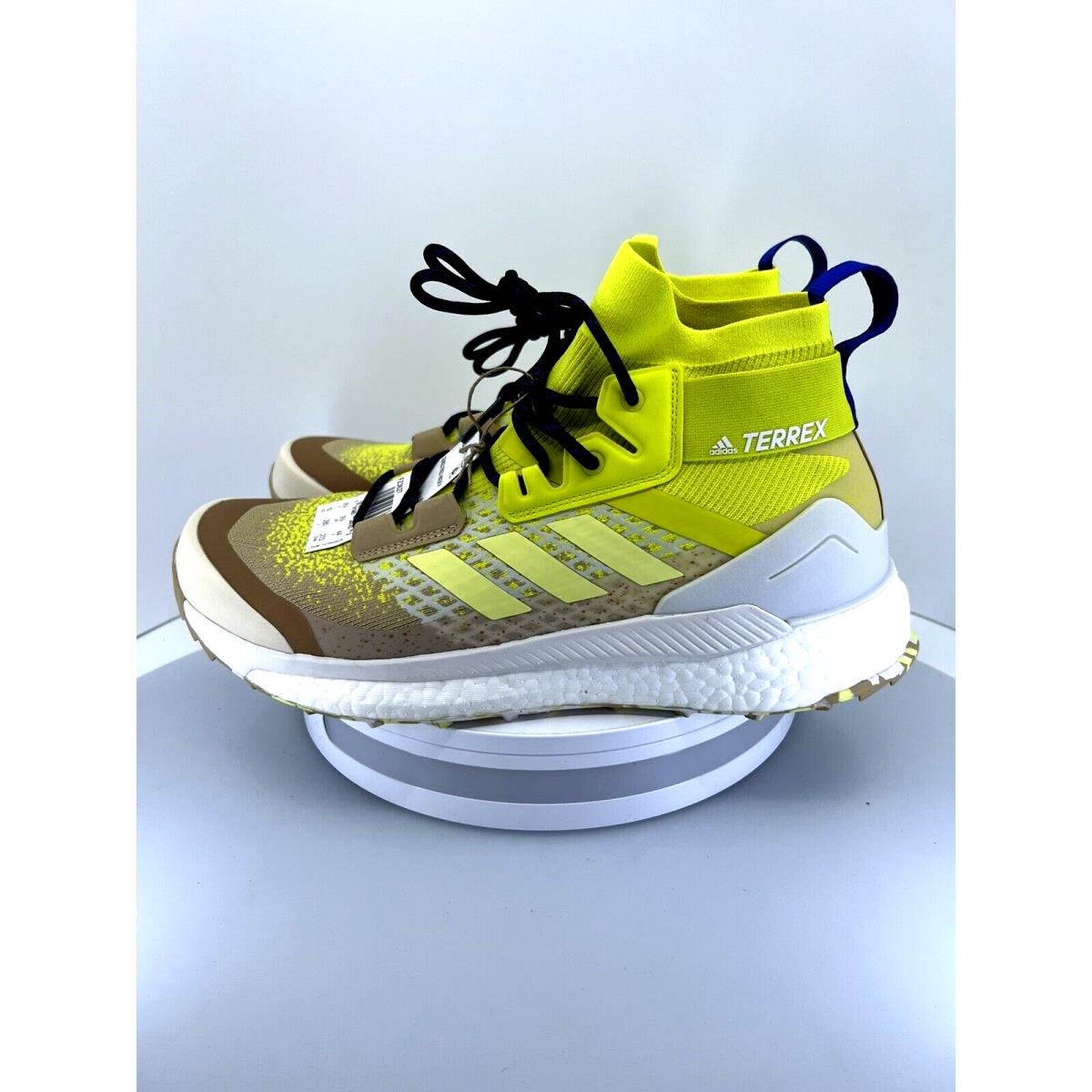 Adidas Terrex Free Hiker Size 10 Primeblue Yellow White FZ3627 Hiking Shoes