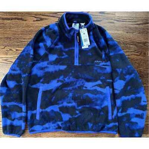 Adidas Men`s Originals Adventure Polar Fleece Allover Print Hoodie Size M