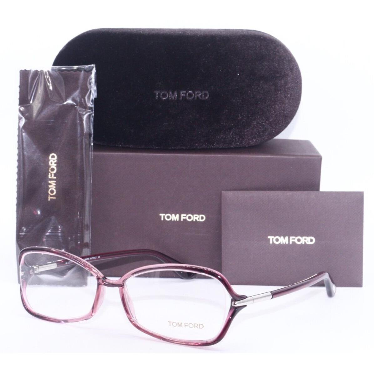 Tom Ford TF 5206 071 Transparent Purple-silver Eyeglasses 55-16