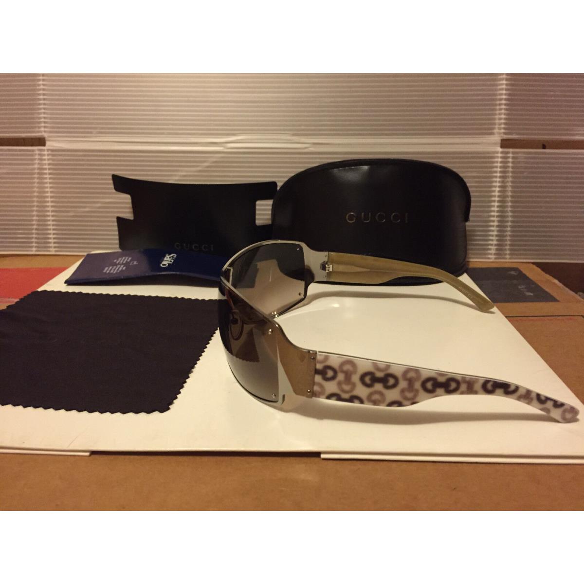 Gucci sunglasses  - Ruthenium Frame, Brown Grey Gradient Lens