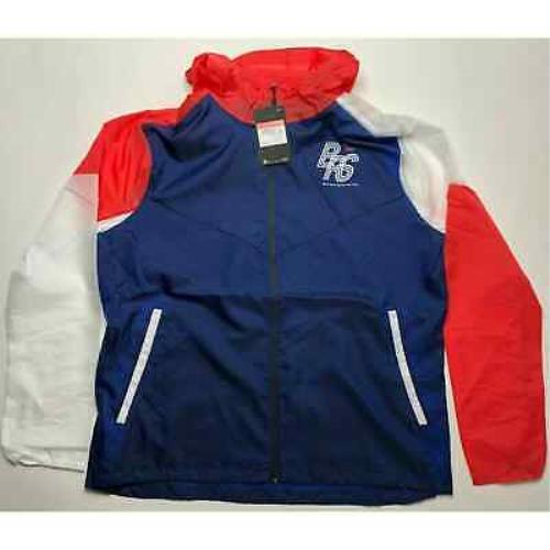 Nike Men`s Blue Ribbon Sports Blue Running Track Jacket CJ4502-492 Size L