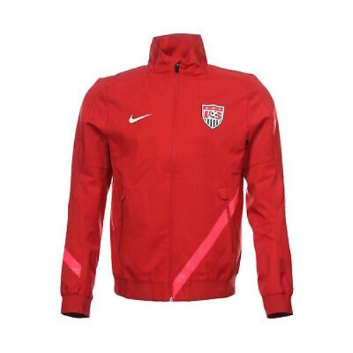 Nike Men`s Usa US Team Soccer Side Line Track Jacket 2XLarge Red
