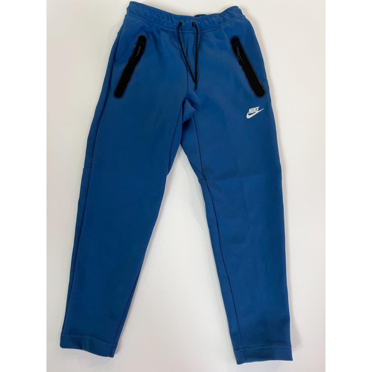 Nike Tech Fleece Pants Joggers Men`s Dark Marina Blue CU4501-407 Size S