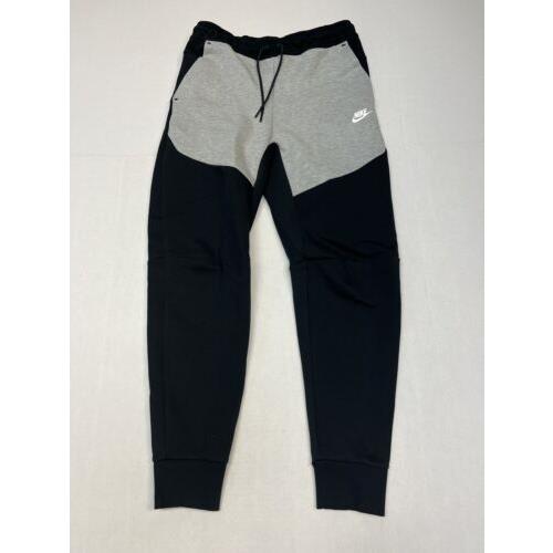 Nike Sportswear Tech Fleece Black Grey Joggers CU4495-016 Men`s Size Medium