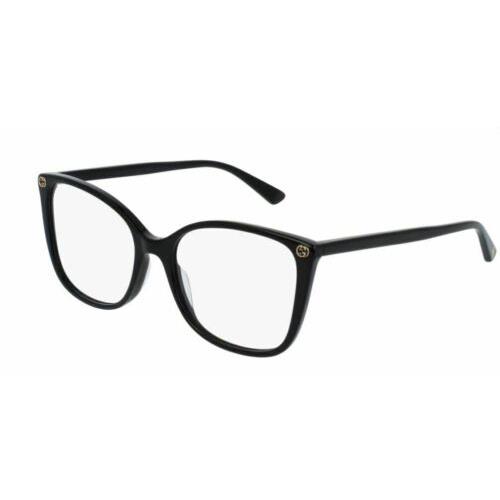 Gucci GG0026O 001 Black Cat-eye Women`s Eyeglasses